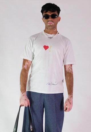 MOSCHINO 90S HEART T SHIRT