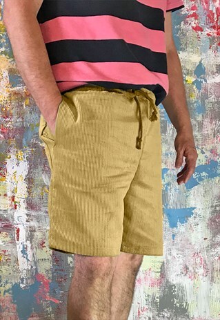OLD GOLD CORD SHORTS