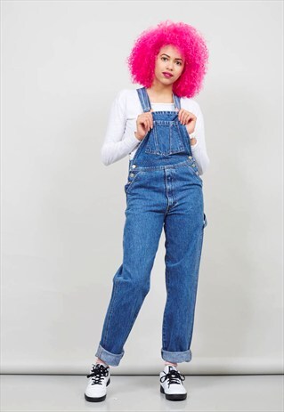VINTAGE SLIM FITTING MID WASH DUNGAREES