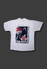 vintage white tom petty & the heartbreakers 2006 tour tshirt