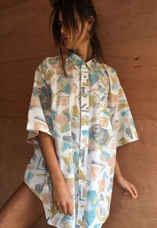 OVERSIZED RETRO 90S 80S VINTAGE UNISEX FESTIVAL SHIRT