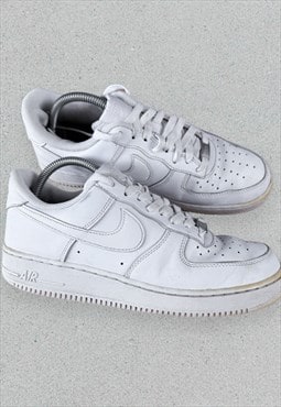 Nike Air Force 1 Trainers One White Low '07 Mens Size UK 7