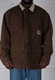 CARHARTT MICHIGAN JACKET IN BROWN. 