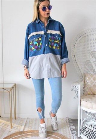 VINTAGE JEANS DENIM PRINTED SIMBA