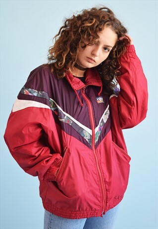 90'S RETRO ATHLEISURE SPORTS WINDBREAKER BOMBER JACKET