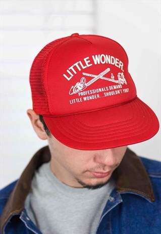 VINTAGE LITTLE WONDER TRUCKER CAP LOGO 90S ONE SIZE 2.1