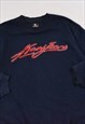 VINTAGE 90S KARL KANI EMBROIDERED LOGO SWEATSHIRT IN NAVY