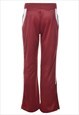 VINTAGE NIKE BURGUNDY TRACK PANTS - W30