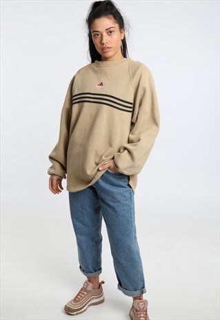 90S ADIDAS EMBROIDERED LOGO SWEATSHIRT