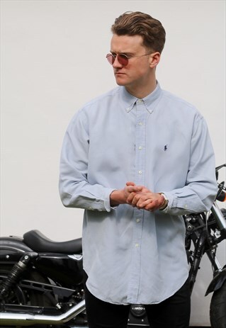 RALPH LAUREN BLAKE USA SILK LINEN BLEND SHIRT