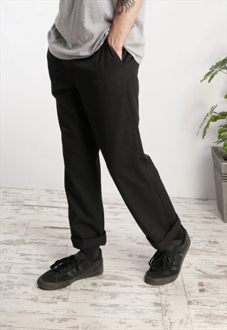 DICKIES SLIM FIT TROUSERS BLACK X463
