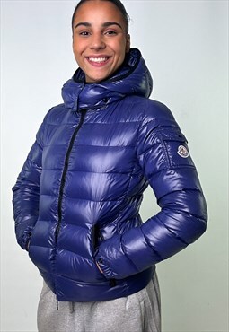 Light Blue 90s Moncler Bady Puffer Jacket Coat