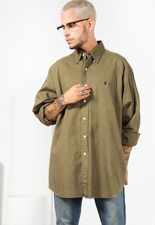 VINTAGE 80S POLO RALPH LAUREN SHIRT 0080 / 300-4