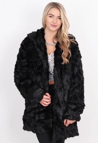 VINTAGE FAUX FUR JACKET /CVFC01