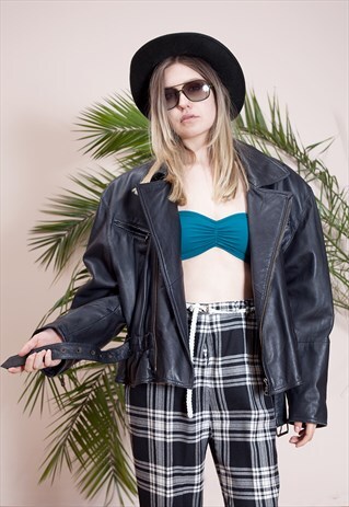 VINTAGE SOFT FAUX LEATHER BROWN JACKET OVERSIZED STYLE