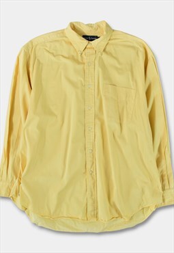 (S) 2000's Vintage Ralph Lauren Shirt Logo Yellow