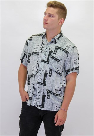 VINTAGE PATTERN FESTIVAL SHIRT