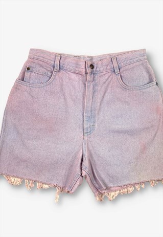 Vintage Lee Denim Cut Off Shorts Pink W31 BV19162