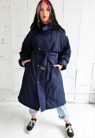 VINTAGE 80S NAVY WINTER COAT