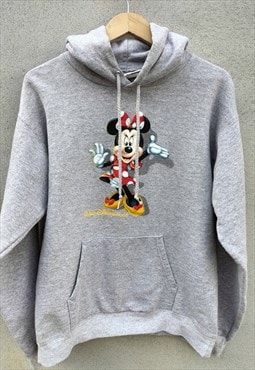 Y2K Genuine Disney Minnie Mouse Grey Hoodie