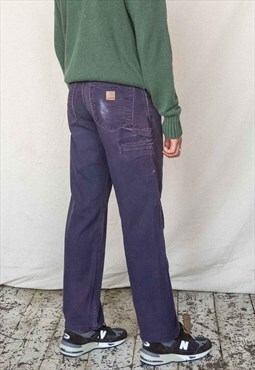 Vintage Carhartt Carpenter Pants Men's Purple