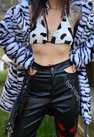 COW PRINT BRALETTE
