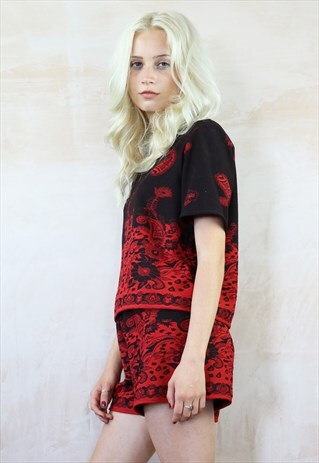CHINESE PAISLEY SHORTS & BOX TOP CO-ORDINATES