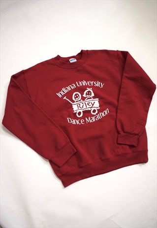 faded red sweatshirt
