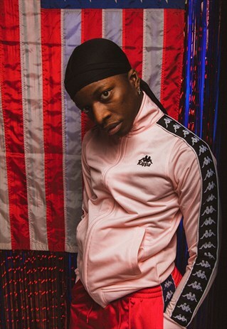 VINTAGE PINK KAPPA TRACK JACKET Y2K