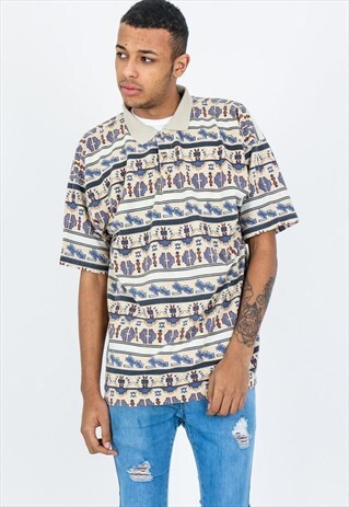 VINTAGE AZTEC PATTERN SHIRT