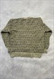 VINTAGE KNITTED JUMPER ABSTRACT PATTERNED KNIT SWEATER