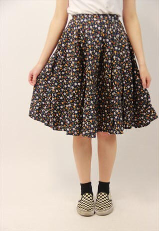 VINTAGE FLORAL SUMMER SKIRT