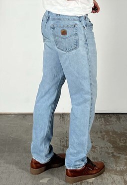 Vintage Carhartt Jeans Men's Light Blue