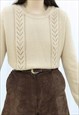 70S VINTAGE BEIGE JUMPER