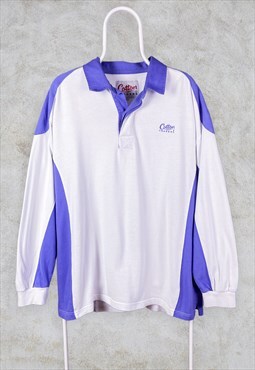 Vintage Cotton Traders Rugby Shirt Jersey Polo XL