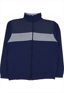 Vintage 90's Synergy Fleece Track Jacket Zip Up Blue,