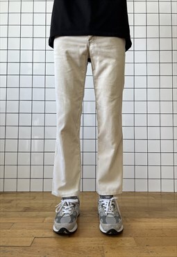 Vintage LEVIS Corduroy Pants Trousers 80s Beige