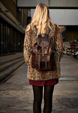 VINTAGE COCO LEATHER RUCKSACK (80'S STYLE)