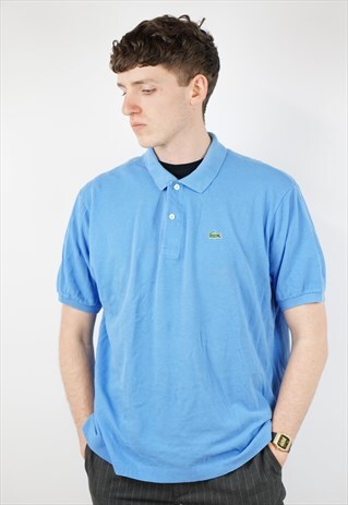 VINTAGE LACOSTE BLUE POLO SHIRT