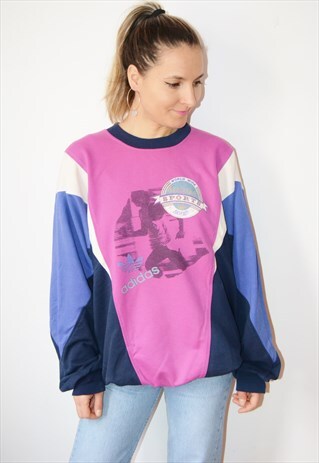 VINTAGE 80S RARE ADIDAS TREFOIL SPORTS SWEATSHIRT JUMPER