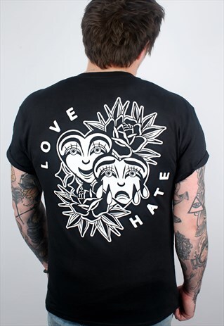 LOVE & HATE BLACK T-SHIRT