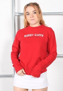 Vintage Henry Lloyd Sweatshirt in Red Crewneck Jumper Small
