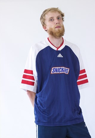 1999 MENS ADIDAS SNICKERS JERSEY SHIRT SOCCER TEAM