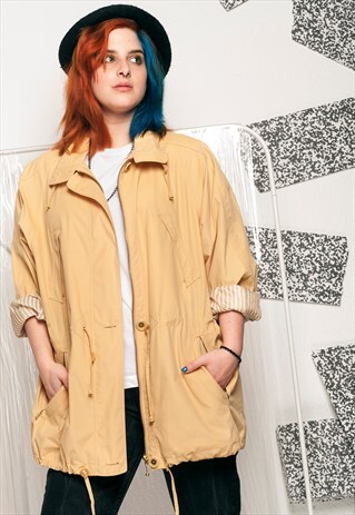 90S VINTAGE YELLOW PARKA JACKET