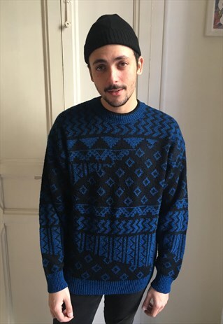 VINTAGE 90S BLUE JUMPER
