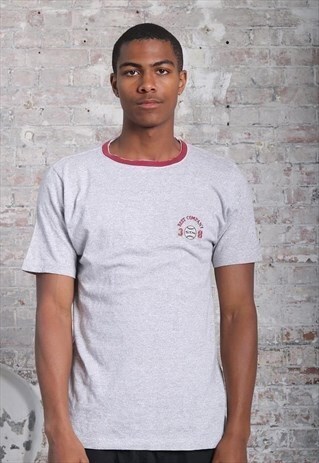 VINTAGE BEST COMPANY LOGO T-SHIRT GREY