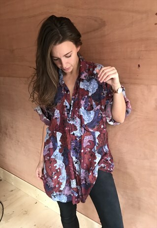 PATTERNED OVERSIZED RETRO VINTAGE UNISEX FESTIVAL SHIRTS