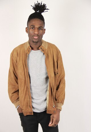 VINTAGE SUEDE BOMBER JACKET