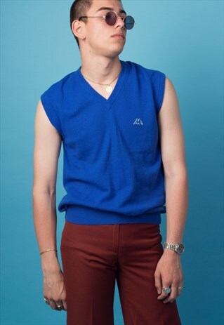 KAPPA INDIGO SLEEVELESS KNIT