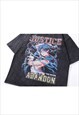 ANIME T-SHIRT SAILOR MOON PRINT TEE RETRO JAPANESE TOP GREY